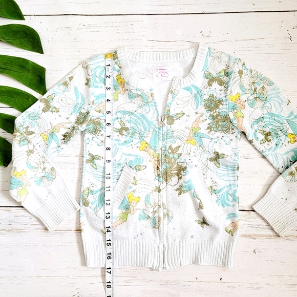 Disney Fairies Tinkerbell Zip Up Sweater - Picture 6 of 10